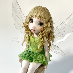 和紙人形「月夜に羽ばたく森の妖精」阿野リリコ