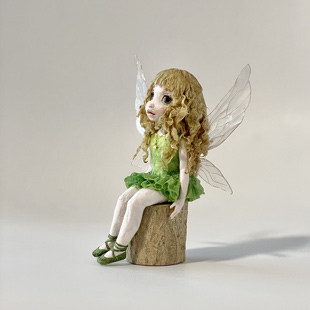 和紙人形「月夜に羽ばたく森の妖精」阿野リリコ