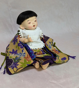 「＊10号クタちゃん人形＊指しゃぶり(着物着用)男の子」藤村光環