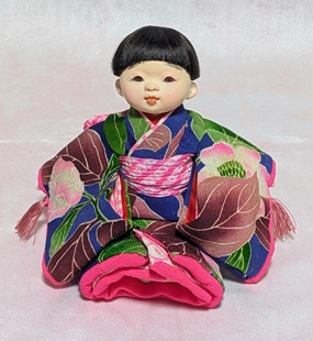 「4号市松人形A(着物着用)」山崎明咲