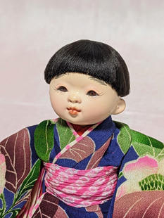 「4号市松人形A(着物着用)」山崎明咲