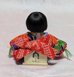 「4号市松人形B(着物着用)」山崎明咲