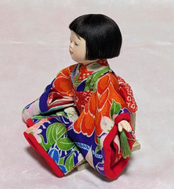 「4号市松人形B(着物着用)」山崎明咲