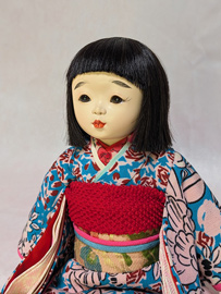 「10号市松人形(着物着用)」山崎明咲