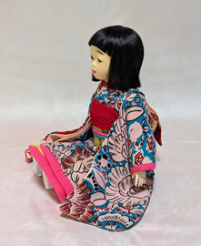 「10号市松人形(着物着用)」山崎明咲